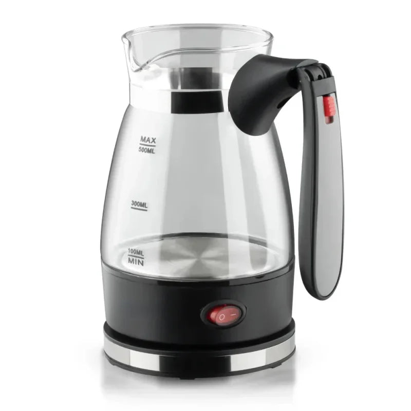 600W Coffee Maker Turkey Coffee Pot Glass Italian Mocha Pot Greek Turkish Coffee Machine Easy Household Office Gift
