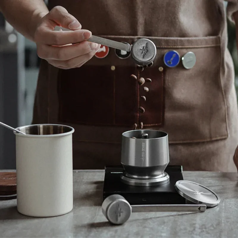 MHW-3BOMBER 500ML Airtight Stainless Steel Coffee Bean Storage Container Home Storage Canister 8g Measuring Spoon Kitchen Tools