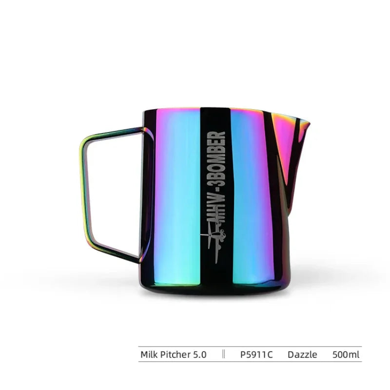 MHW-3BOMBER Stainless Steel Milk Frothing Pitcher 500/600ml Cappuccino Latte Art Milk Frothing Jug Chic Home Barista Accessories