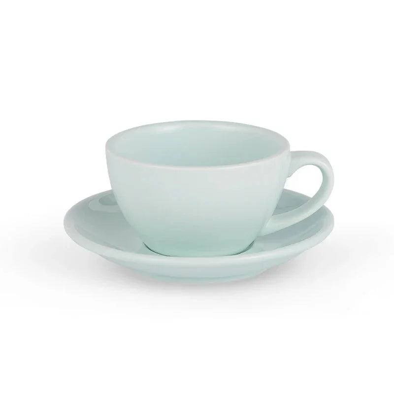 MHW-3BOMBER 280ML Esspresso Cup Saucer & Spoon Ceramic Tea Mugs Set Home Kitchen Accessories Chritmas Gifts for Coffee Lovers