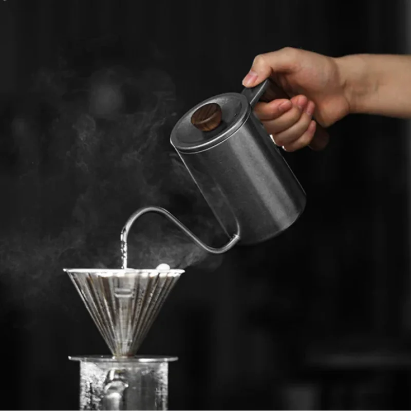 MHW-3BOMBER Pour Over Coffee Kettle 400ml/600ml Stainless Steel Gooseneck Tea Water Pot Chic Cafe Barista Kitchen Accessories