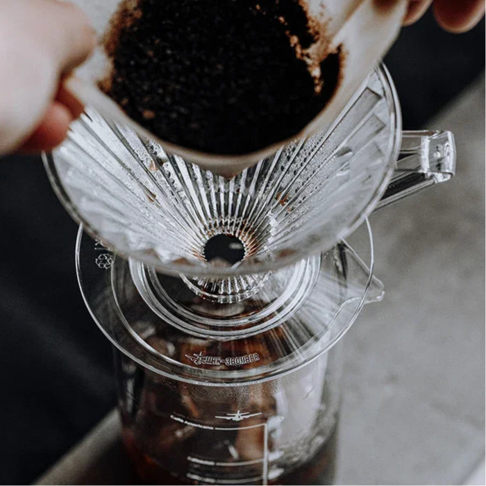 MHW-3BOMBER Pour Over Coffee Dripper with Paper Filter 1-4 Cup Hand Brewing Coffee Tools Professional Home Kitchen Accessories