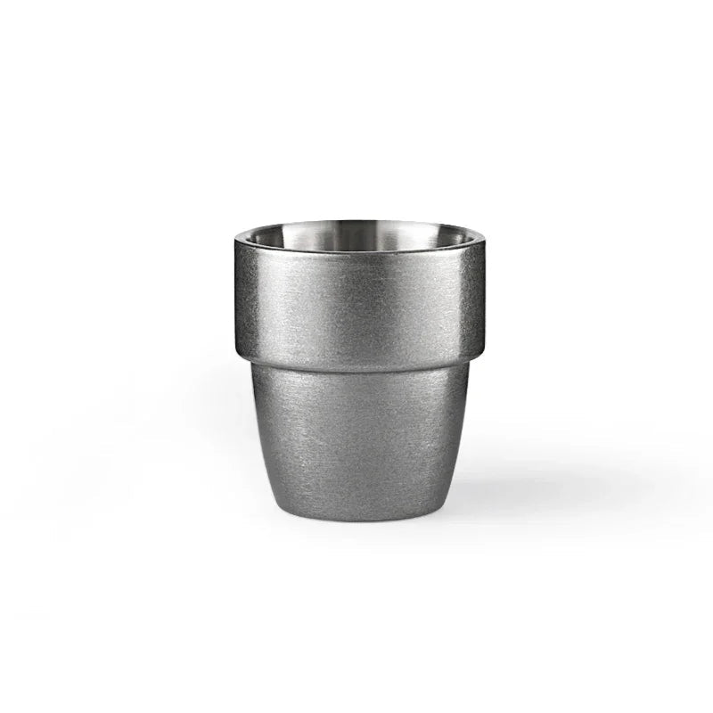 MHW-3BOMBER 300ML Coffee Cup Stainless Steel Double Wall Espresso Mugs Drinking Cups for Tea Milk Beer Home Barista Accessories