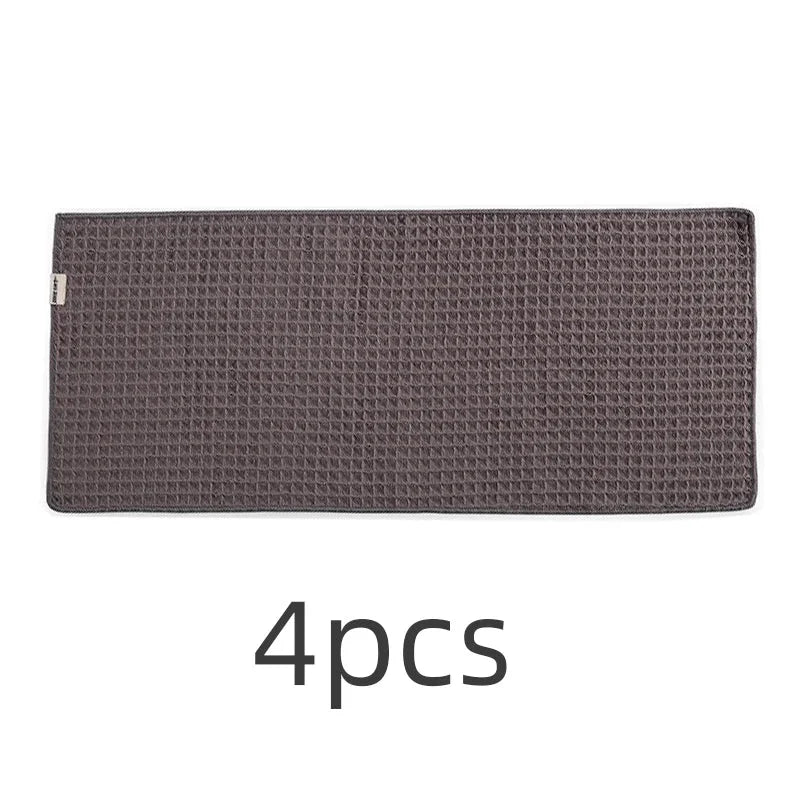 MHW-3BOMBER Coffee Bar Cleaning Towel 4 Packs Espresso Microfiber Cleaning Cloths Home Barista Clean Tools Kitchen Accessories