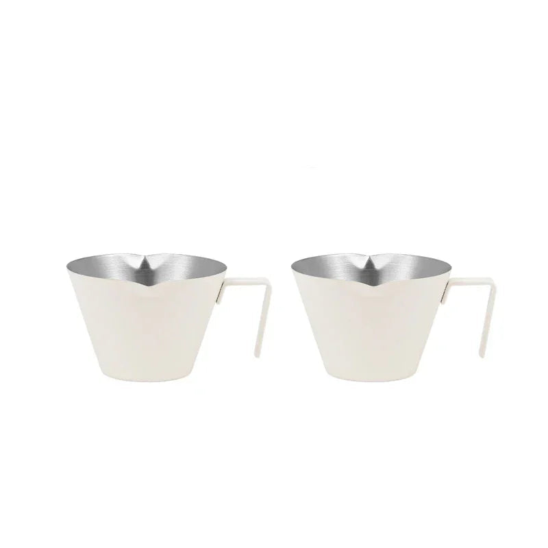 MHW-3BOMBER Espresso Measuring Cup with Handle Stainless Steel Coffee Shot Coffee Pouring Cup Home Kitchen Measuring Accessories