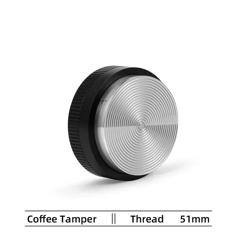 MHW-3BOMBER 51MM Coffee Tamper Espresso Tamping Tool Stainless Steel Base Adjustable Depth Professional Home Barista Accessories