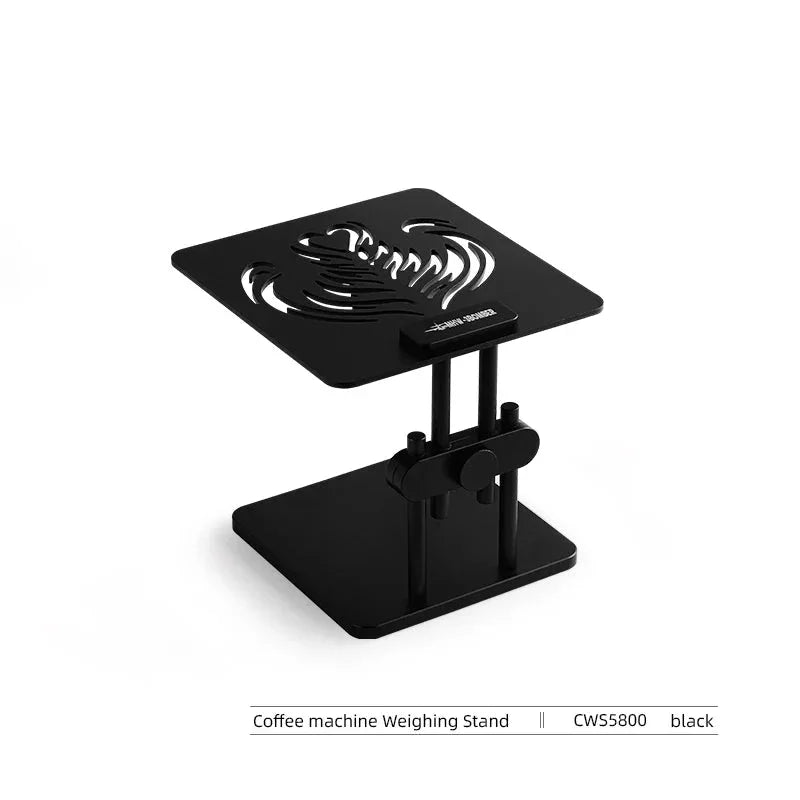 MHW-3BOMBER Coffee Machine Weighing Stand with Silicone Non-slip Pad Height-adjustable Scale Stand Home Barista Kitchen Tools