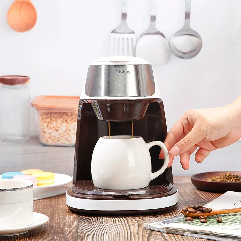 Mini Electric Drip Coffee Maker American Drip Coffee Maker One Button Operation Coffee Maker Coffee Tools