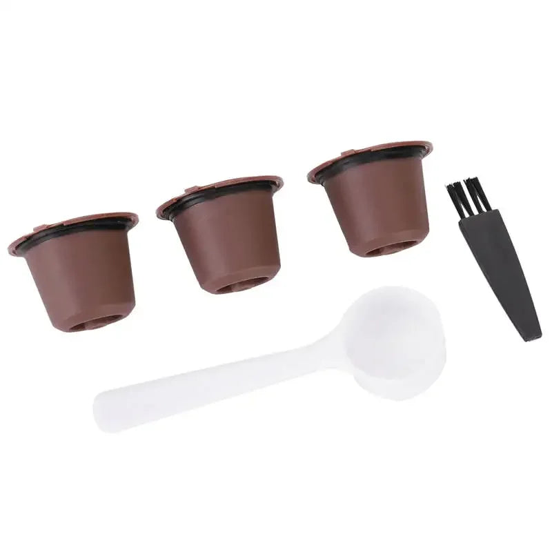 3Pcs Reusable Coffee Capsules Filter Refillable Capsules Cup Fit for  Capsule Coffee Machine Accessories