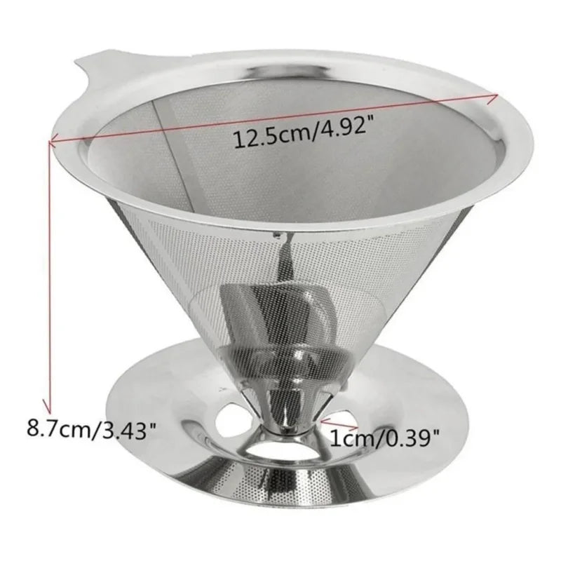 Large Stainless 102 Reusable Coffee Filter Strainer Does Not Use Filter