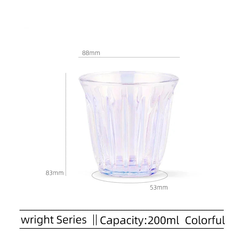 MHW-3BOMBER 200ml Delicate Anti-scald Coffee Mugs Glass Art Espresso Cups Without Handle Home Decoration Coffee Accessories