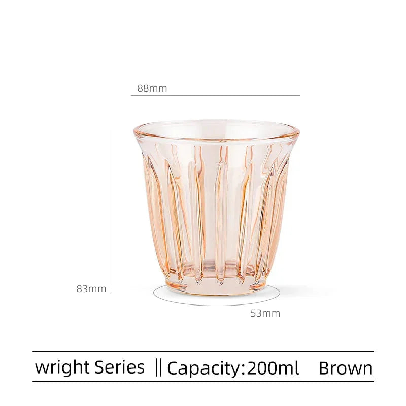 MHW-3BOMBER 200ml Delicate Anti-scald Coffee Mugs Glass Art Espresso Cups Without Handle Home Decoration Coffee Accessories