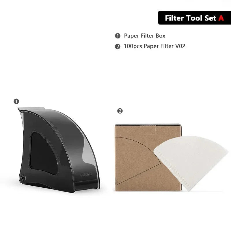 MHW-3BOMBER Classic Coffee Filter Holder Durable Coffee Filter Storage Box Cafe Bar Filter Box Exquisite Home Barista Accessorie