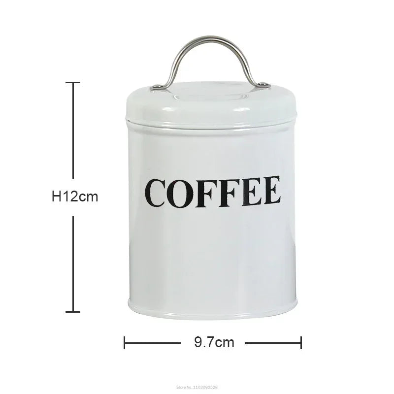 Tea Storage Container Spices Jars Candy Coffee Beans Hermetic Pots Sugar Bowl Kitchen Box Organizer Cans IronTins Container Sets