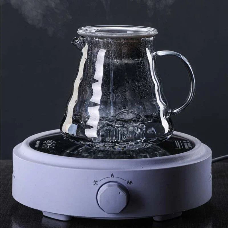 Glass Coffee Server Glass Coffee Sharing Pot Pour Over Coffee Maker Coffee Pot A Water Level Display Mark 600ml