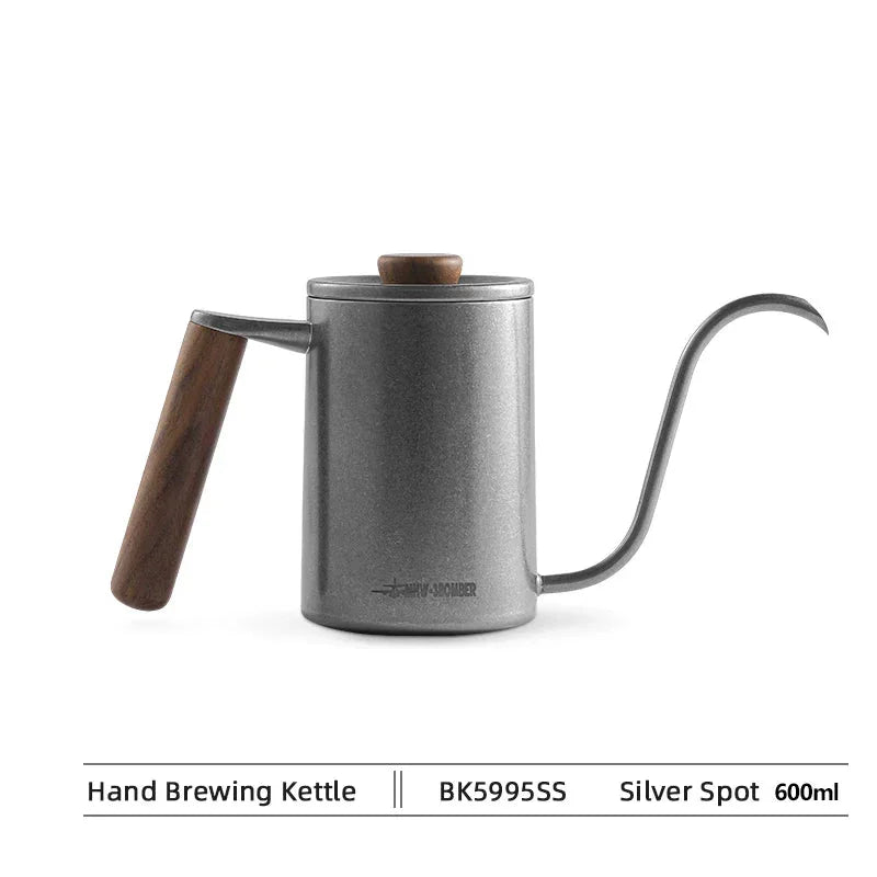 MHW-3BOMBER Pour Over Coffee Kettle 400ml/600ml Stainless Steel Gooseneck Tea Water Pot Chic Cafe Barista Kitchen Accessories