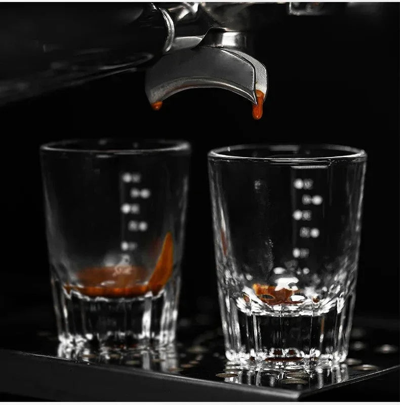 Espresso Glass Measuring Cup Set - 50ml Shot Glasses Mr Maison