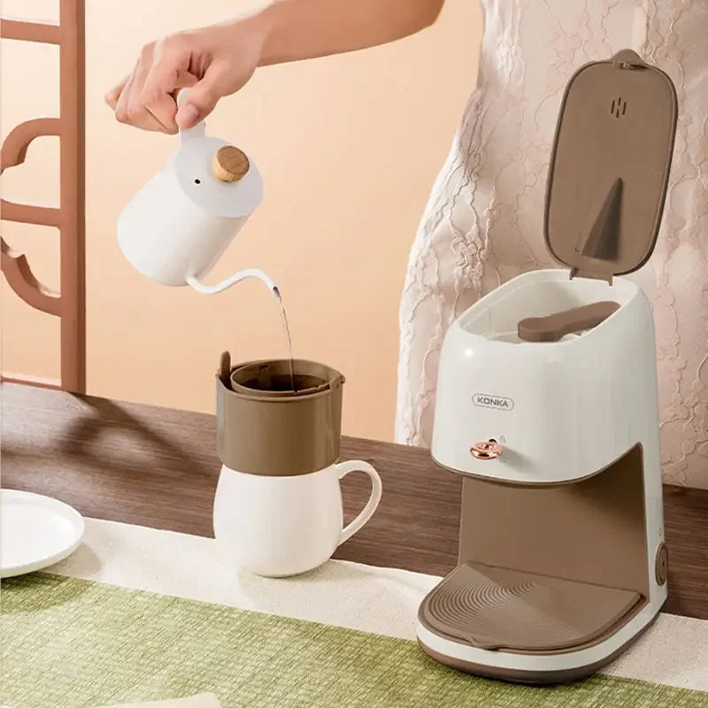 Coffee Maker Mini Drip Coffee Machine Pour-over coffee Concise Style For Tea with Cup and Coffee Filter Coffee Machine