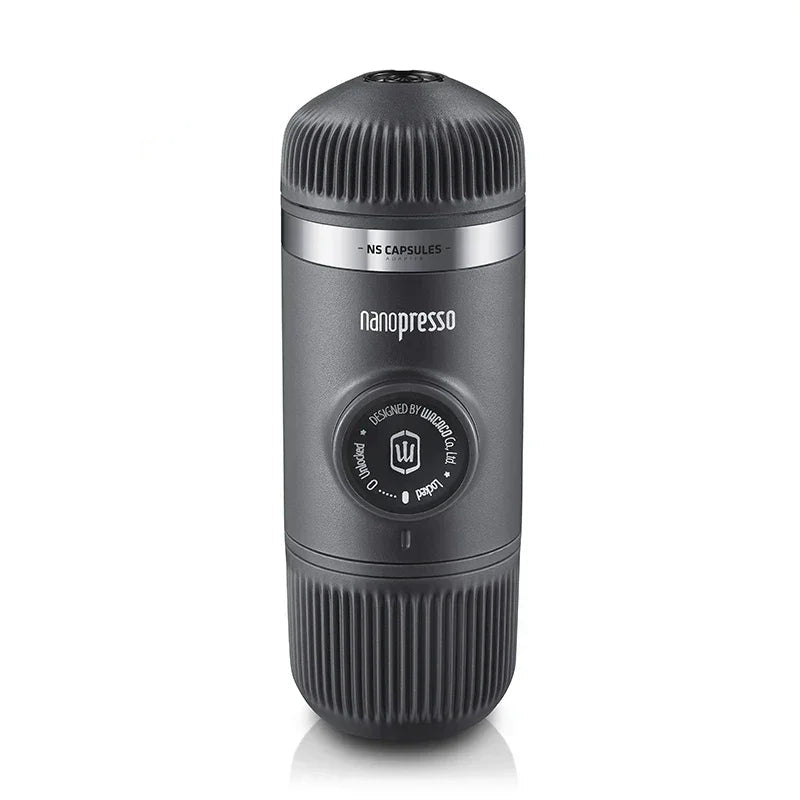 Wacaco Nanopresso Portable Espresso Maker Bundled with NS Adapter, Compact Travel Coffee Maker, Coffee Drinks on the Go