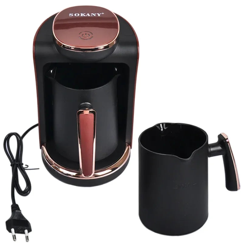 Turkish Electric Coffee Maker Portable, 250ml Automatic Italian Coffee Machine, Burn-Proof, Suitable for Home Office