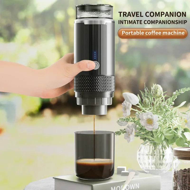 Wireless Portable Espresso Machine Travel Coffee Maker Small Rechargeable Coffee Machine for Camping RV Hiking Office