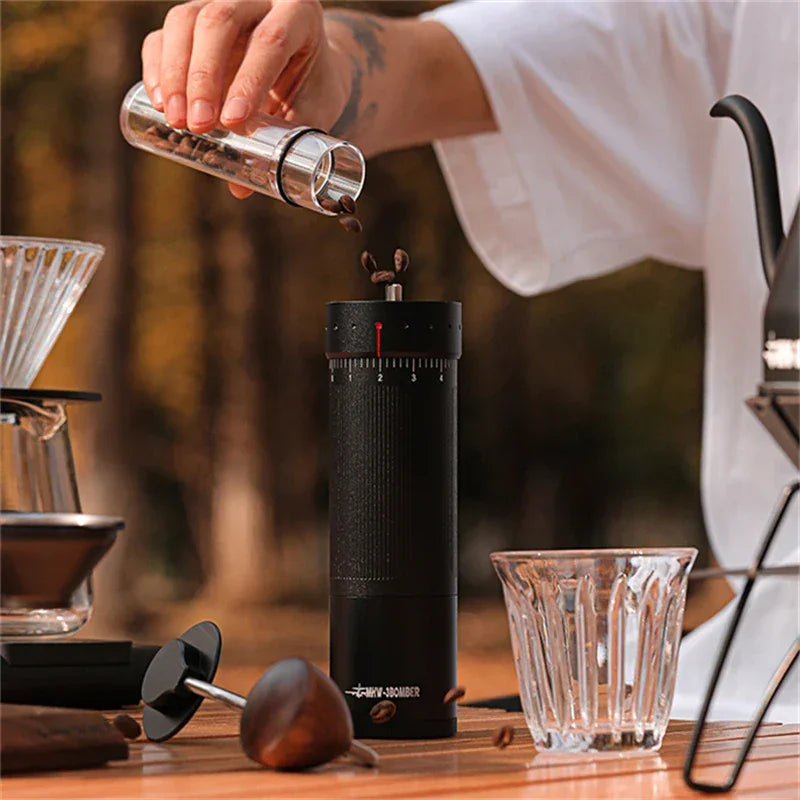 MHW-3BOMBER Coffee Manual Grinder Externally Adjustable Espresso Grinding Machine Cafe Tools Coffee Maker Barista Accessories