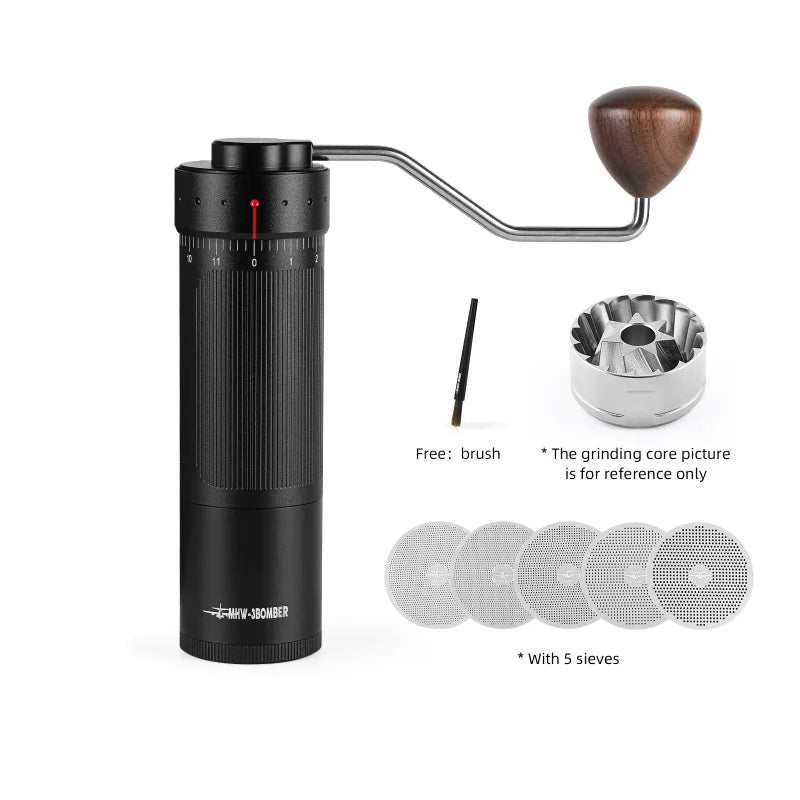 MHW-3BOMBER Coffee Manual Grinder Externally Adjustable Espresso Grinding Machine Cafe Tools Coffee Maker Barista Accessories