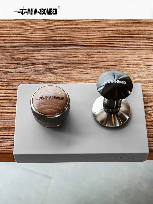 MHW-3BOMBER Coffee Tamper Mat Anti-slip Silicone Food Grade Pad Espresso Tamping Station Cafe Bar Home Kitchen Accessories