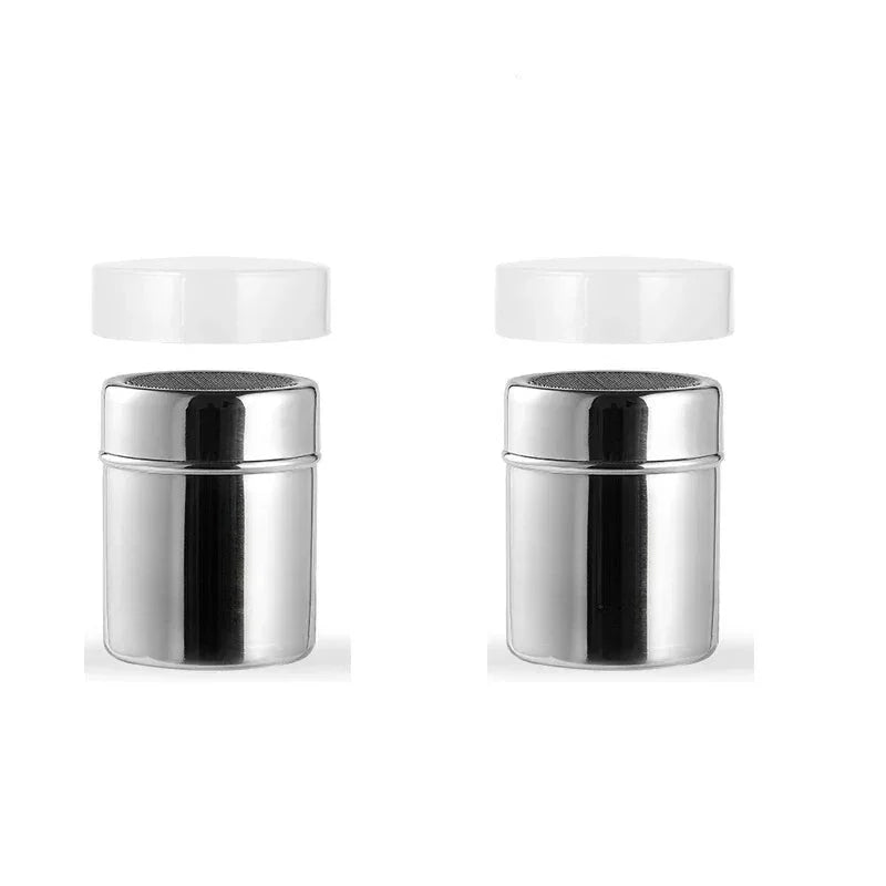 Stainless Steel Coffee Powder Shaker - Barista Essential Double Silver Mr Maison