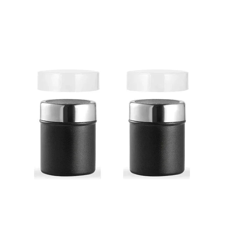 Stainless Steel Coffee Powder Shaker - Barista Essential Double Black Mr Maison