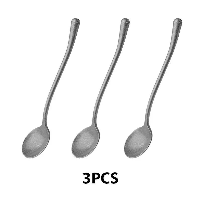 MHW-3BOMBER 4.92-Inch Coffee Stirring Spoon Stainless Steel Scoop for Iced Tea Cocktail Cappuccino Portable Home Kitchen Tools