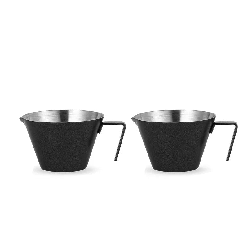 MHW-3BOMBER Espresso Measuring Cup with Handle Stainless Steel Coffee Shot Coffee Pouring Cup Home Kitchen Measuring Accessories