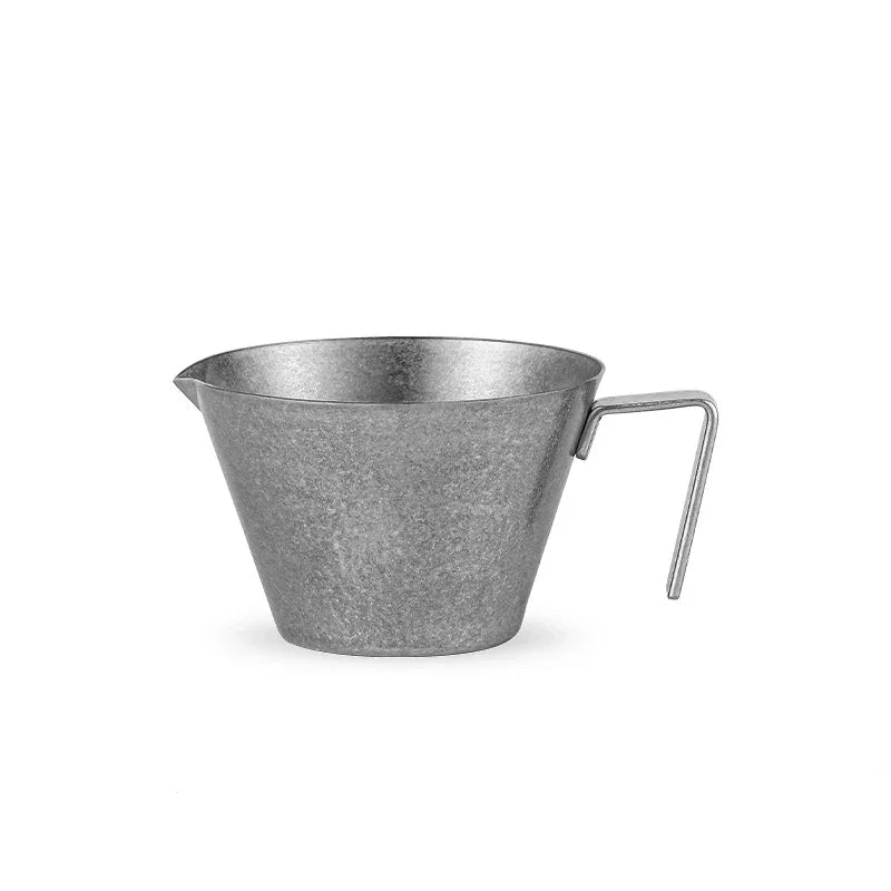 MHW-3BOMBER Espresso Measuring Cup with Handle Stainless Steel Coffee Shot Coffee Pouring Cup Home Kitchen Measuring Accessories