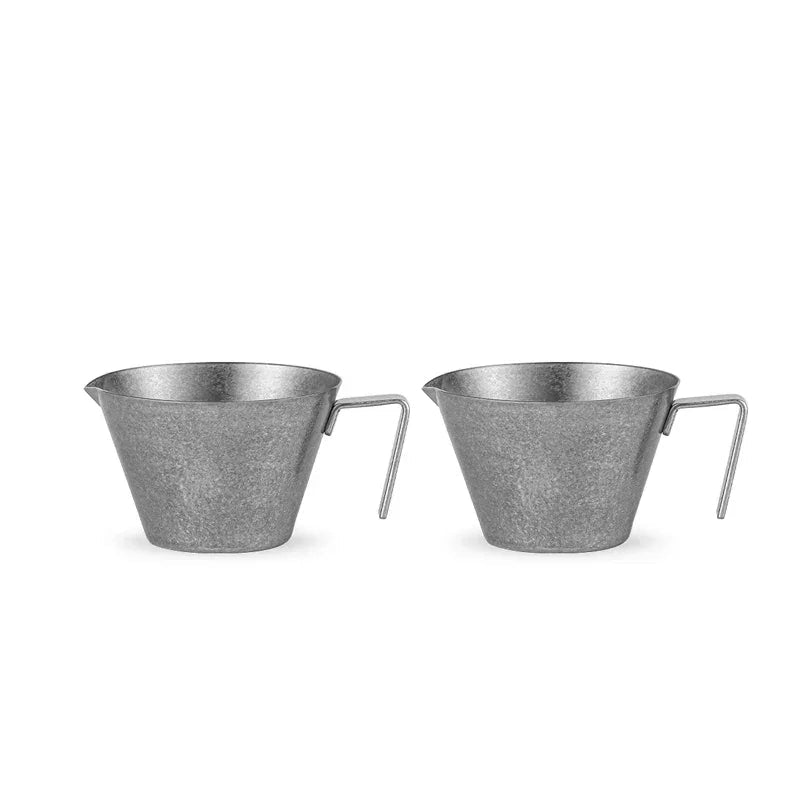 MHW-3BOMBER Espresso Measuring Cup with Handle Stainless Steel Coffee Shot Coffee Pouring Cup Home Kitchen Measuring Accessories