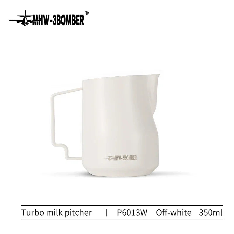 MHW-3BOMBER 350ml 450ml Turbo Milk Frothing Pitcher Steaming Pitchers Professional Milk Foam Jug Home Barista Kitchen Accessorie