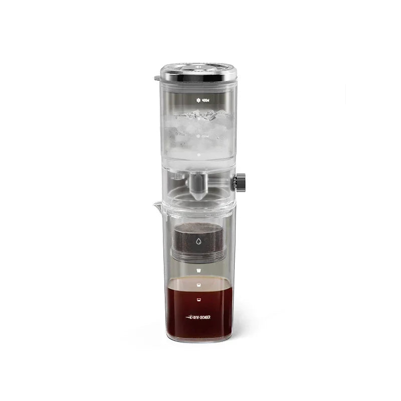 MHW-3BOMBER Cold Brew Coffee Maker 400ML Ice Coffee Dripper Control Flow Iced Coffee Tea Brewer Coffee Pot Home Barista Tool