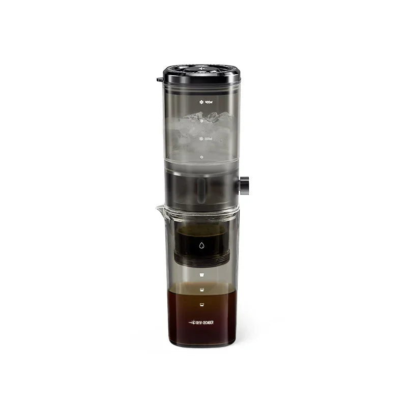 MHW-3BOMBER Cold Brew Coffee Maker 400ML Ice Coffee Dripper Control Flow Iced Coffee Tea Brewer Coffee Pot Home Barista Tool